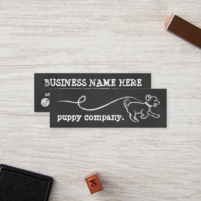 DOG WALK CHALK loyalty program Card (Front/Back In Situ)