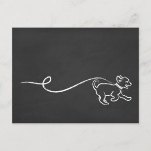 DOG WALK CHALK POSTCARD