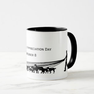 Dog Walker Appreciation Day Silhouette Mug