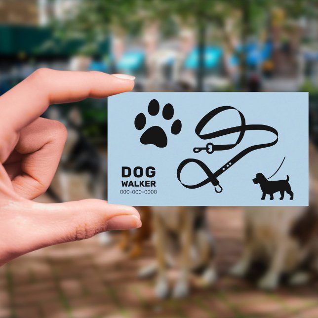 Dog Walker Business Card (Dog Walker Business Card)