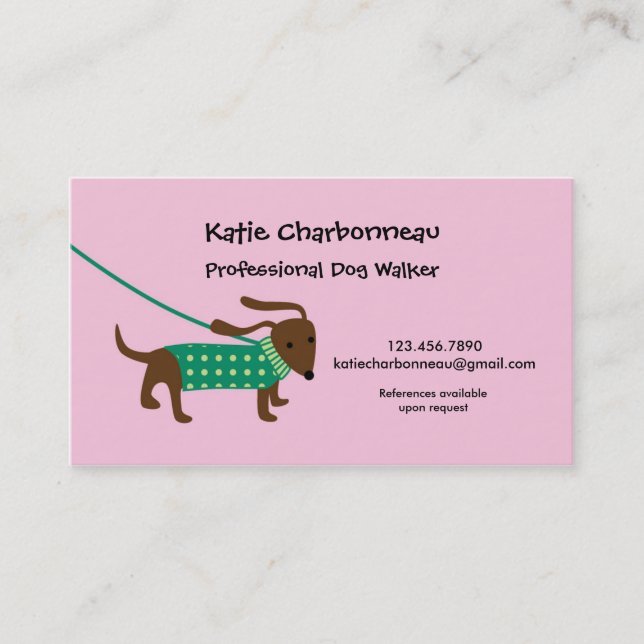 Dog Walker Business Card (Front)