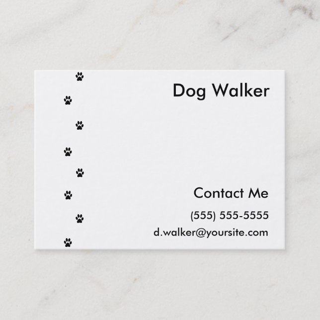 Dog Walker Business Card (Front)