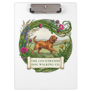 Dog Walker Business Clipboard - Cocker Spaniel