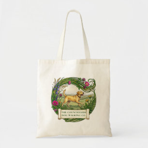 Dog Walker Business Tote Bag - Rural Labrador