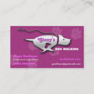 Dog Walker / Dog Groomer /Pet Sitter Business Card