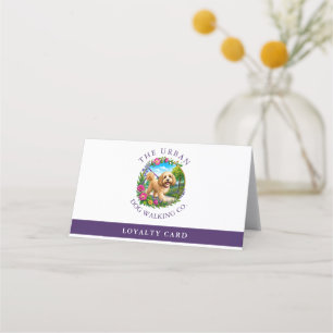 Dog Walker Folded Loyalty Card - Cockapoo