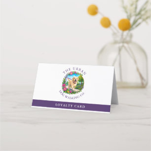 Dog Walker Folded Loyalty Card - Labrador