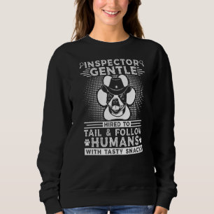 Dog Walker Inspector Sheriff Dog Trainer French Bu Sweatshirt