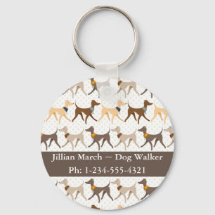 Dog Walker Keychain