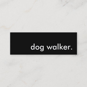 dog walker. mini business card