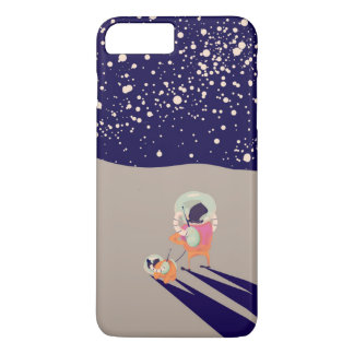 Dog Walker on the lunar surface iPhone 8 Plus/7 Plus Case