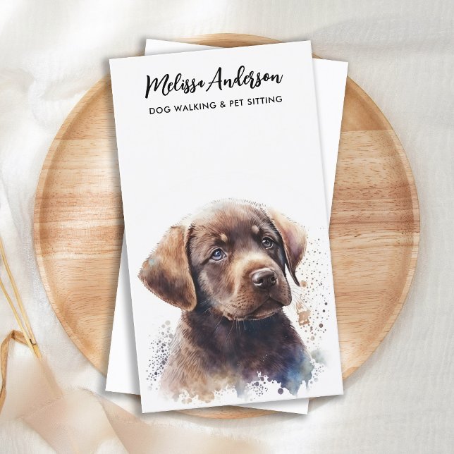 Dog Walker Pet Care Puppy Labrador Retriever Business Card (Creator Uploaded)