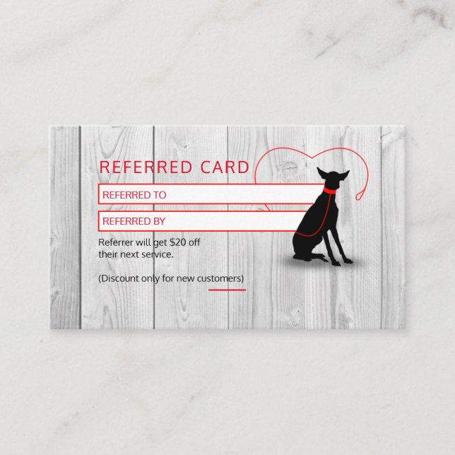 Dog walker / Pet Care Sitting Business Card (Front)