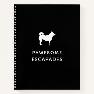 Dog Walker & Pet Sitter Black Notebook