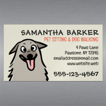 Dog Walker Pet Sitter Funny Fluffy Dog
