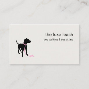Dog Walker Pet Sitter Groomer   Custom Pet Care Business Card