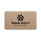 Dog Walker Pet Sitter Paw Heart Rustic Kraft
