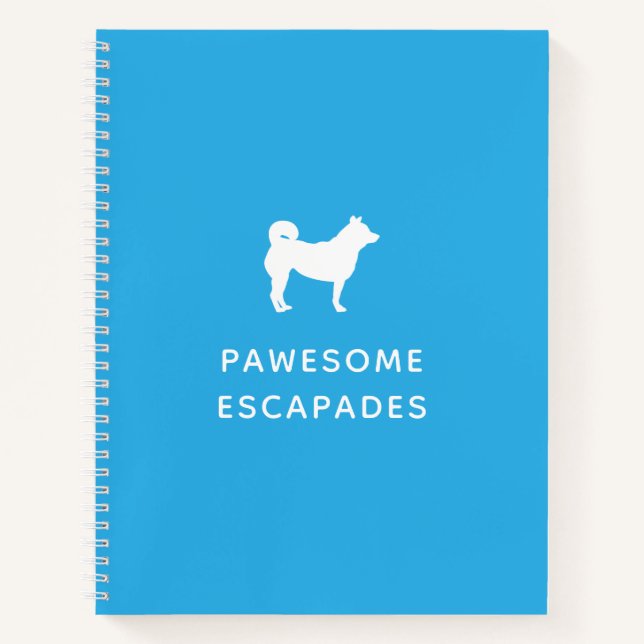 Dog Walker & Pet Sitter Teal Notebook (Front)