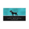 Dog Walker Teal Blue & Black Business Card