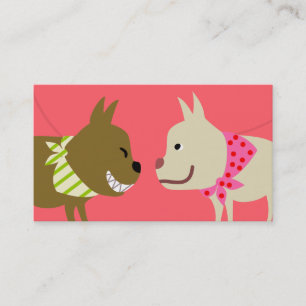 Dog Walker's Bandana Dogs Business Card