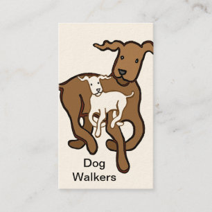 Dog walkers business card