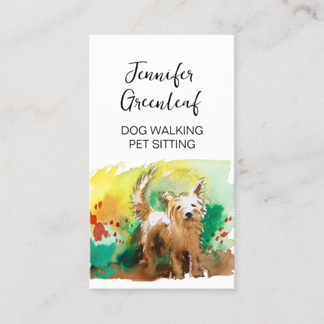 Dog walking Business Card (Front)