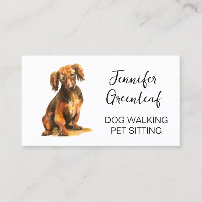 Dog walking Business Card (Front)