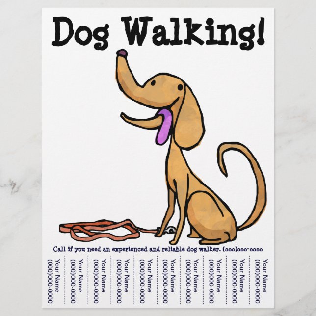 Dog Walking! Flyer (Front)