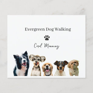 Dog Walking Flyer Template Professional Dog Walk