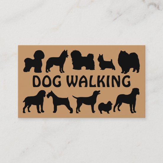 Dog Walking Business Cards & Profile Cards | Zazzle CA