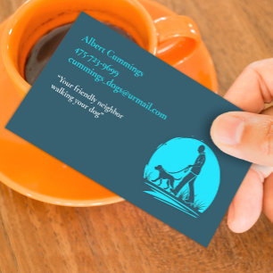 Dog Walking Hiking Pet Sitting Business Card