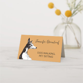 Dog walking, pet care Business Card