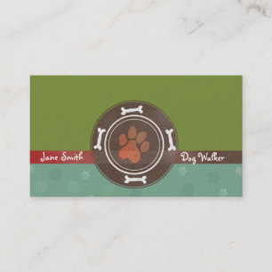 dog walking & Pet Sitting business cards