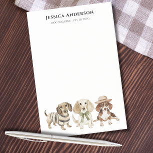 Dog Walking Pet Sitting Watercolor  Post-it Notes