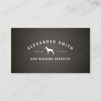 Dog Walking services Business Card