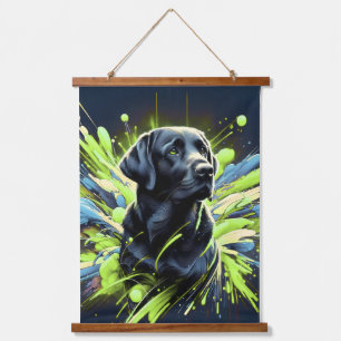 dog wall hangging Tapestry quote minimalist