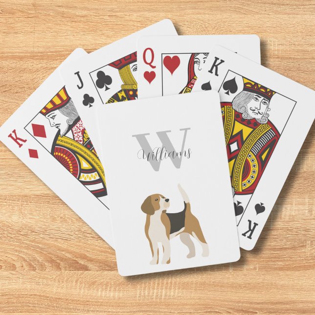 Dog Watercolor Personalized  Playing Cards (Creator Uploaded)