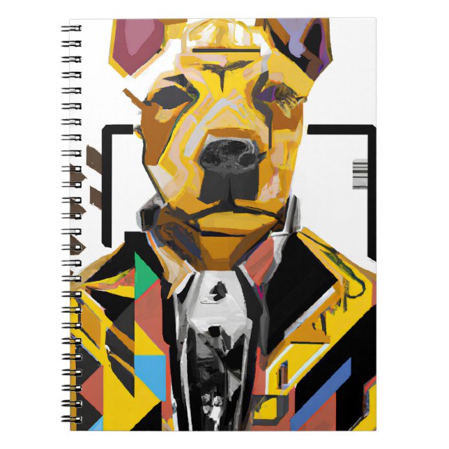 Dog Wearing a Suit: Digital Art Notebook (Front)