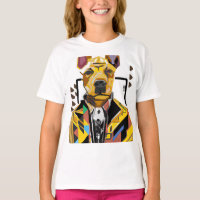 Dog Wearing a Suit: Digital Art