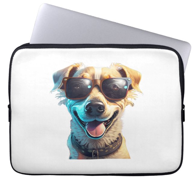 dog wearing sunglasses Active  Laptop Sleeve (Front)
