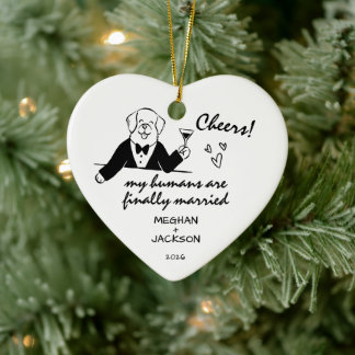 Dog Wedding Celebration Ornament