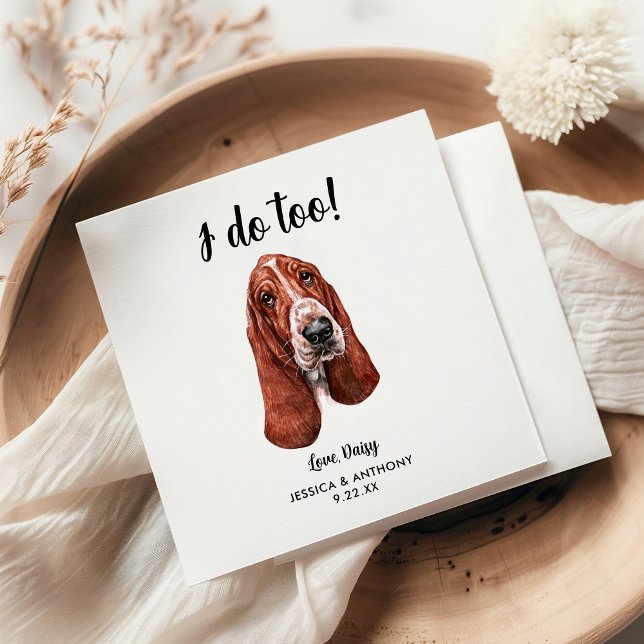 Dog Wedding Cocktail Napkins (Creator Uploaded)