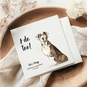 Dog Wedding Cocktail Napkins