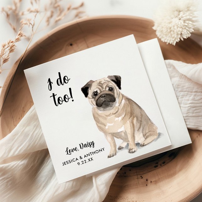 Dog Wedding Cocktail Napkins (Creator Uploaded)