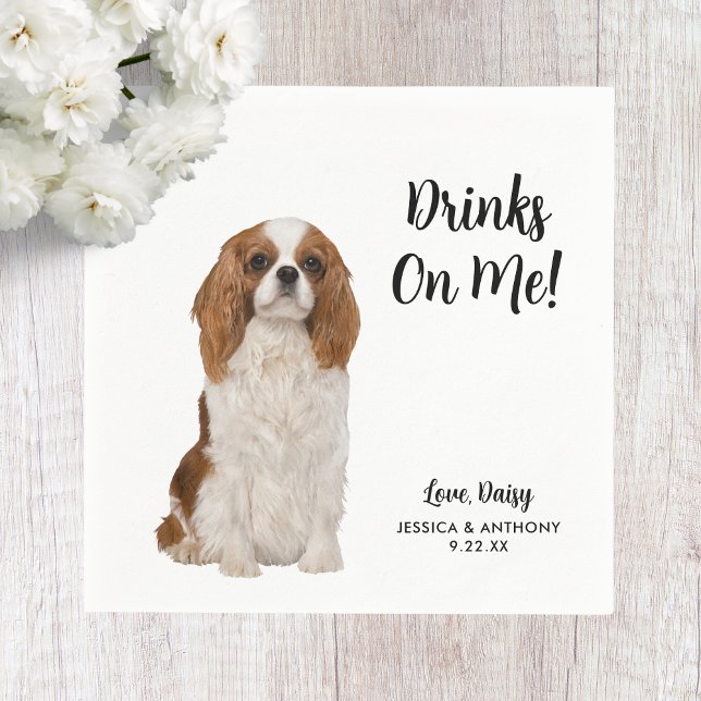 Dog Wedding Cocktail Napkins (Creator Uploaded)