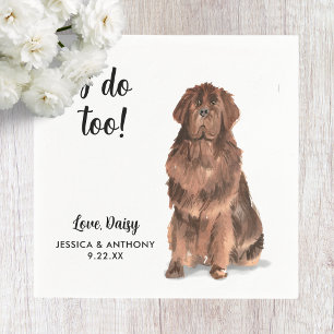 Dog Wedding Cocktail Napkins