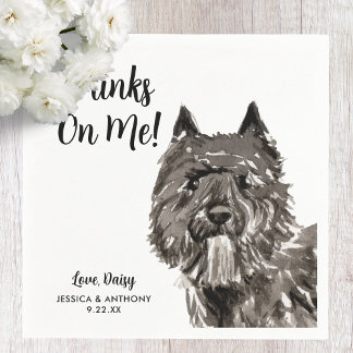 Dog Wedding Cocktail Napkins