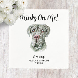 Dog Wedding Cocktail Napkins