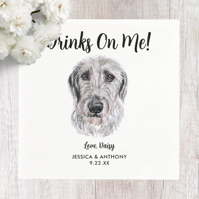 Dog Wedding Cocktail Napkins (Creator Uploaded)