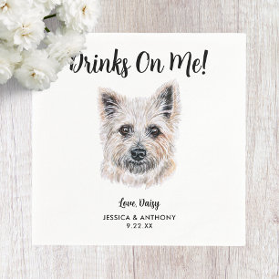 Dog Wedding Cocktail Napkins